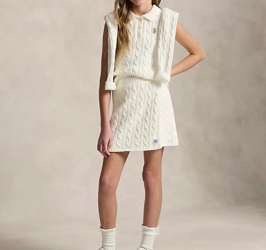 ## knit twist sweater suits 麻花背心套装 P