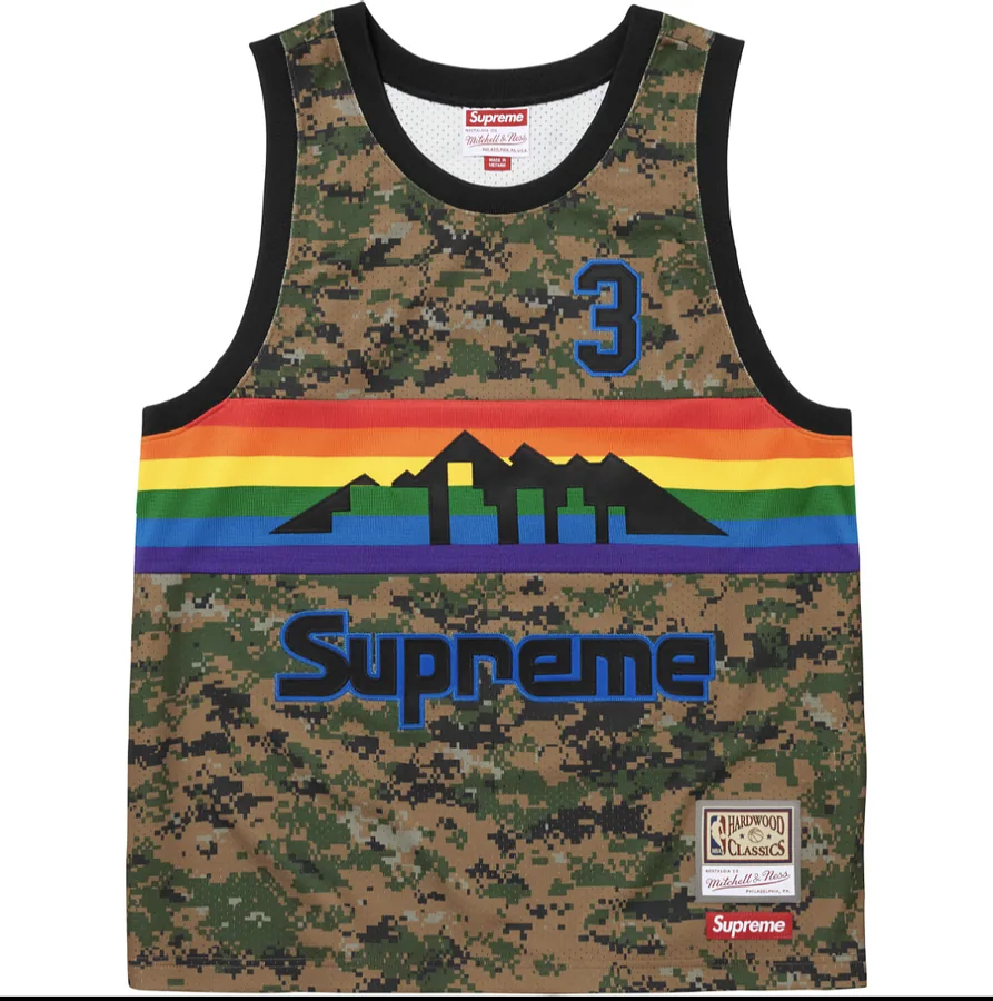 M&N NBA BASKETBALL JERSEY NUGGETS 掘金队篮球背心 SB78