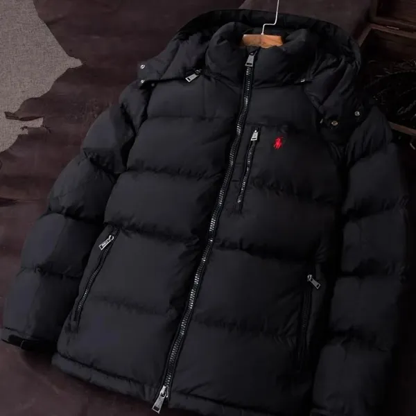 Hooded puffer jacket, Ralph Lauren style
