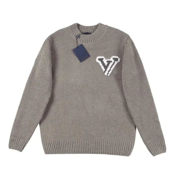 Knit sweater with V logo, LV style